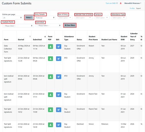 Reports - Custom Form