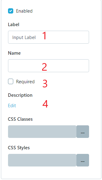 Custom form - Text input sample