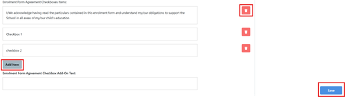 Customisation - Application signature step section 3