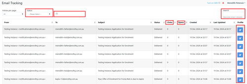 Email Tracking Report Dec 2024