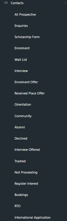 Enrolment Journey Menu V2