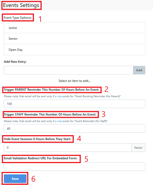 Event Settings details Dec 2024