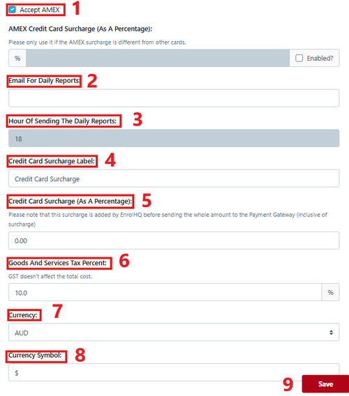 Payment Settings - other details Feb 2025