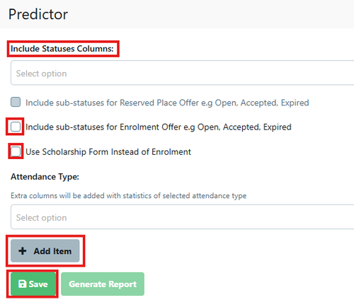 Predictor Report 1