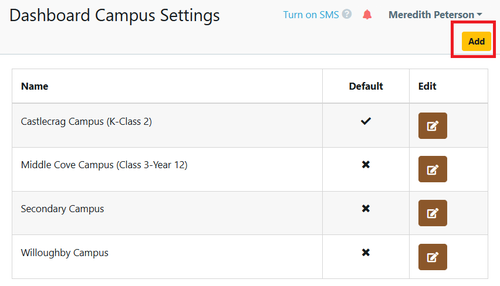 Settings - Campus 2024